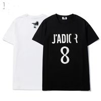 Wholesale Youli Di o home summer new black white letter printing little bee luxury fashion star men s and women s Short Sleeve T Shirt