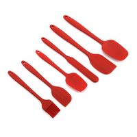 Wholesale New6Pcs Spatula Cooking Tools Set Non stick Cooking Spoon Spatula Ladle Egg Beaters Silicone Heat Resistant Cream Scraper Kitchen Tools EWE