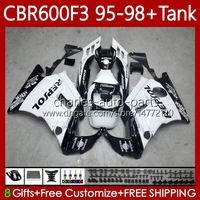 Wholesale Fairings Tank For HONDA CBR F3 CBR600 F3 FS CC Body No CBR600F3 CC FS CBR600 F3 CBR600FS Bodywork Kit Repsol white