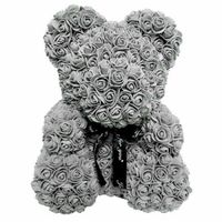 Wholesale US Stock cm Rose Teddy Bear Artificial Flower Decoration Rose Bear Wedding Valentines Day Gifts For Women Home Decoration R2
