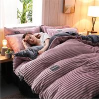 Wholesale Bedding Sets Luxury Sets Home Textiles Flat Sheets Queen King Flannel Comforter Coral Fleece Duvet Cover20