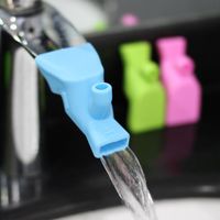 Wholesale Bath Accessory Set Silica Gel Silicone Faucet Extender Portable Convenient Hand Washing Spout For Kitchen Bathroom Sink