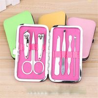 Wholesale 8 Piece Set Nail Care Nail Clippers Stainless Steel Nails Cutter Clippers Manicure Beauty Tool Nail Cutter Pedicure Finger Toe RRD7496