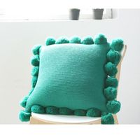 Wholesale Cushion Decorative Pillow Knit Pure Cushion Cover Acrylic Ball Home Sofa Bed Room Textile Adult Child Lover Beauty Dec FG989