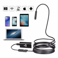 Wholesale 8mm m m m Wireless Endoscope WiFi Borescope Inspection Camera Megapixels HD Waterproof Snake Camera Pipe Drain with Adjustable Led for Android