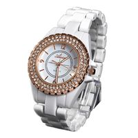 Wholesale Wristwatches Rhinestone Brand Watch Fashion High End Geneva Ladies Diamond Ceramic