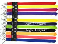 Wholesale 100pcs Cell Phone Straps Charms Factory directly sale popular car sport logo Clothing Lanyard for Keys Chain and ID cards Accessory Holder lanyards