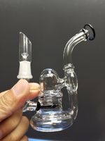 Wholesale oil rig dabs bongs mini water pipe pocket glass bong mm nail dome mini oil rigs oil burner glass pipe