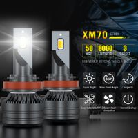 Wholesale K9 Tri color Car LED Light High and Low Beam Brittleness Headlight Color Changing Lamp H7 H4 Led Lighting LM