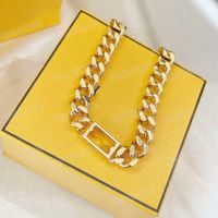 Wholesale Fashion Designer Stainless Steel Letter k Gold Cuban Link Chain Necklace Bracelet For Mens Women Party Lover Gift Hip Hop Jewelry
