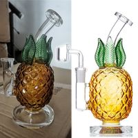 Wholesale Hookahs Clearest Pineapple Bong Rig Hookahs Glass Bongs Dabber Rigs Smoking Pipe Diffuse Perc Bubbler with mm joint