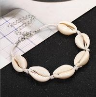Wholesale Charm Bracelets Jewelrynatural Shell Anklet Chain Women Drop Delivery Lav1E