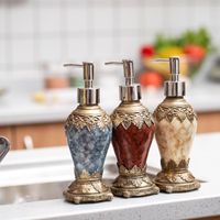 Wholesale Soap Dishes ml Dispenser Retro Ceramic Lotion Bottle Ice Cracked Porcelain Hand Wash Shower Gel Empty For El Bathroom