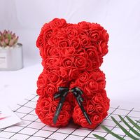 Wholesale New Classic Valentine s Day Gift Rose Flower Bear Christmas New Year Gifts Romantic Bubble Hug Bears