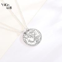 Wholesale S925 Sterling Yilu Has Your Couple Necklace Stitched Coins Thai Silver Pendant Tanabata Gift