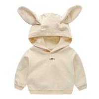 Wholesale Net red trend children s hooded sweater small medium sized children rabbit ear Pullover for boys girls in autumn and winter