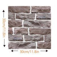 Wholesale 3D Tile Brick Sticker Wall Panels Peel and Stick Self adhesive PVC DIY Painted Colorful Wallpaper Home Office Wall Decal Q0723