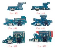 Wholesale 10pcs New USB Charging Port Charger Connector Board Parts Flex Cable with Microphone Mic for Samsung A01 A11 A21 A31 A41 A51 A71 A40 A50 A70 A80 A21S