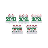 Wholesale Christmas Tree Ornament Party Decorations Snowman Family of Xmas Gift for Mom Dad Kid Grandma