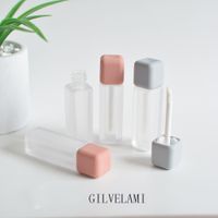 Wholesale 5ML Mini Empty Lip Gloss Bottles DIY Frosted Plastic Lips Balm Oil Tube Lipstick Cosmetic Container Refillable Makeup Tubes Bulk