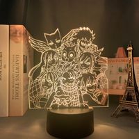 Wholesale Night Lights Manga Fairy Tail Group Light Led Touch Sensor Nightlight For Child Room Decor Kids Gift Table d Lamp Anime