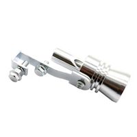 Wholesale Exhaust Pipe Motorcycle Turbo Sound Whistle Silver S M L XL Universal Fitment For Car Straight Muffler Simulator
