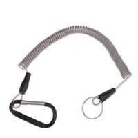 Wholesale Fishing Accessories Coiled Tether Retractable Lanyard Safety Ropes For Rod Pole Camping Hiking Boating Kayaking