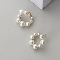 Wholesale 75 Discount On Factory Outlet Celi home dislocation front and back clip Pearl Earrings small fresh super fairy versatile Gift