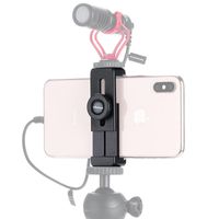 Wholesale ST L Smartphone Vlog Phone Mount With Cold Shoe For Microphone Vlogging Stand Holder Screw Android Cell Mounts Holders