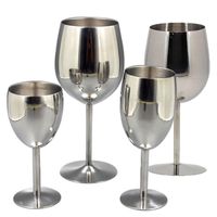 Wholesale Hip Flasks Classical Wine Cup Glasses Stainless Steel Wineglass Bar Glass Champagne Cocktail Drinking Charms Party Supplies