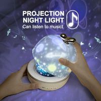 Wholesale Star Projector Ambient Light Auto Interior Home Room Atmosphere Night Lamp Children Sleep Music USB Starry Sky Light