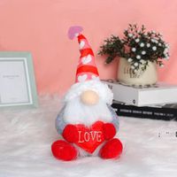 Wholesale Valentines Day Gnome Party Faceless Doll Toys Plush with Heart Letter Pattern for Women Men RRD12283