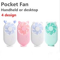 Wholesale Portable Rechargeable Fan USB Gadgets Charging Cool Removable Handheld Mini Outdoor Fans Pocket Folding