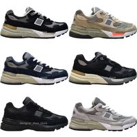 Wholesale dress shoes M992 shoes sneaker runner suede genuine real leather upper fashion made in the us usa breathable grey black gray navy dark blue