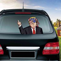Wholesale US election Biden trump vertical middle finger car rear windshield wiper sticker