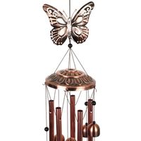 Wholesale Decorative Objects Figurines Outdoor Hanging Butterfly Wind Chime Pendant Love Angel Crafts Ornaments For Terrace Porch Garden Backyard De