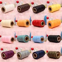 Wholesale 1MM Leather Sewing Waxed Wax Thread Hand Needle Cord Craft DIY Color Cream Coloured Notions Tools