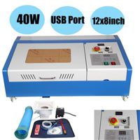 Wholesale New Model CNC CO2 W Router Engraving Machine K40 Cutting Machine x200mm CO2 Laser Engraver with LCD and Wheels