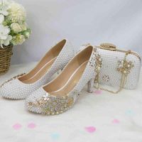 Wholesale 2021 Dress Shoes crystal royal blue Fucshia Heart handbags and woman Luxury Wedding Ankle strap Ladies Party shoe female T200