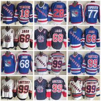 Wholesale Retro New York Rangers Hockey Wayne Gretzky Vintage Jersey th Anniversary Jaromir Jagr Phil Esposito Tie Domi Walt Tkaczuk
