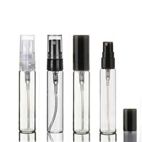Wholesale 500pcs x ml Mini Refillable Sample Perfume Glass Bottle Travel Empty Spray Atomizer Bottles Cosmetic Packaging Container