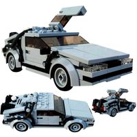 Wholesale City Creator Back to The Future Vehicle Time Machine Model Building Blocks Creative High tech Car Bricks DIY Toys For Children Q0624