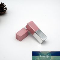 Wholesale Storage Bottles Jars Empty Square Lipstick Tube Pin Silver Lip Pipe Shell Rouge Mouth Refillable Container Package B