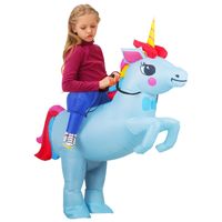 Wholesale Kids Unicorn Dinosaur Inflatable Costumes Halloween mascot Costume Animal Fancy Purim Birthday Gift for Boys Girls