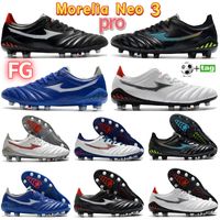 Wholesale 2022 men Morelia Neo pro FG soccer cleats football shoes white grey black red multi deep blue mens sneakers boots fashion trainers