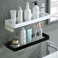 Wholesale Other Home Decor Bathroom Decoration Shelf Wall Hanging On The Toilet Free Punching Vanity Mirror Front Glass Storage Rack