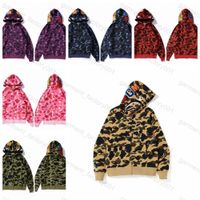 Wholesale 2021 mens women Designer camouflage hoodies fashion printing off pa white hoodie cardigan classic autumn and winter thin Plush men womens co