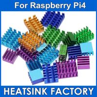 Wholesale Fans Coolings Sets Total Aluminum DIY Heatsink Radiator Cooler Kit With Thermal Pad Cooling For Raspberry Pi