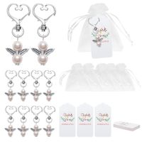 Wholesale Angel Favor Keychains Thank You Tags Gift Bags Guest Return Favors Baby Shower Bridal Shower Wedding Gifts V2