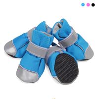 Wholesale Reflective Pet Dog Shoes Anti skid Breathable Outdoor Walking Socks Net Soft Night Safe Boots For Cats Dogs